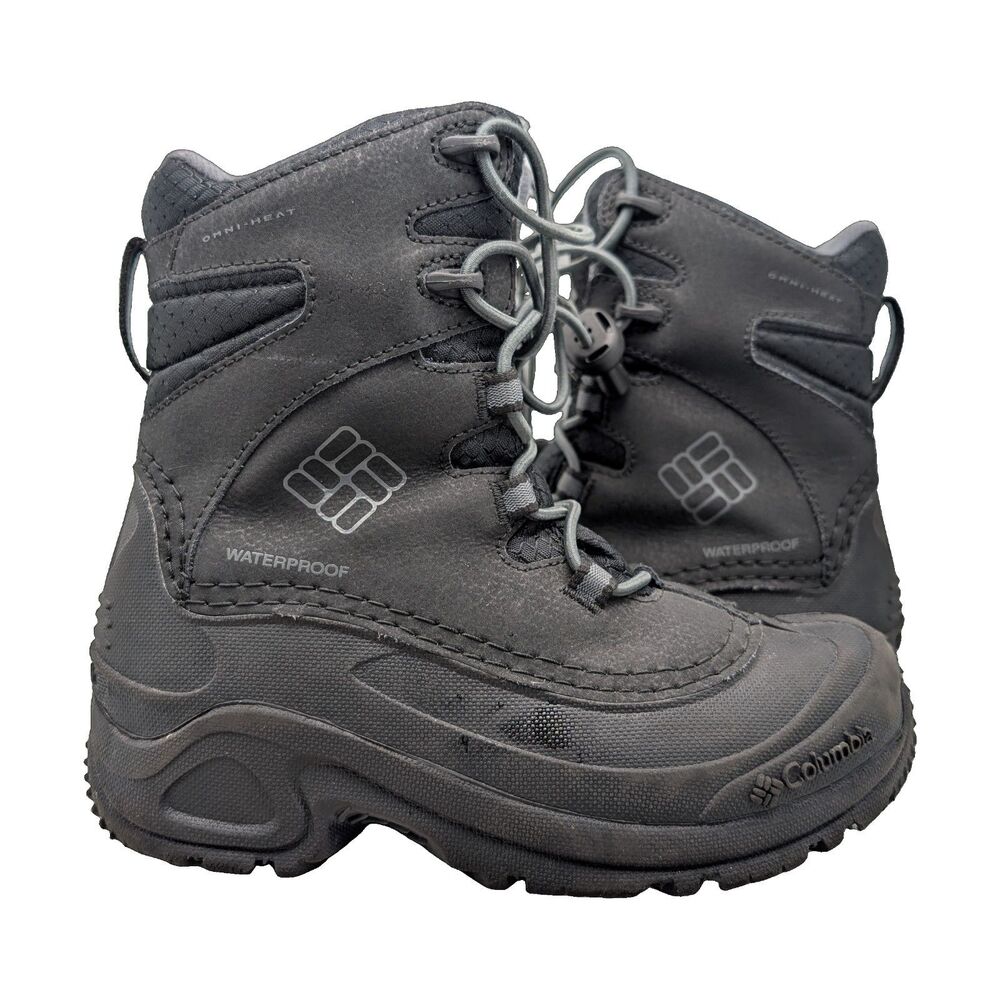 Columbia Omni Heat Waterproof Snow Boots Size Big Kids 1